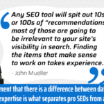 The SEO tool you use shouldn’t become the SEO project