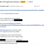 Beware of fake DMCA link requests by AI-generated lawyers